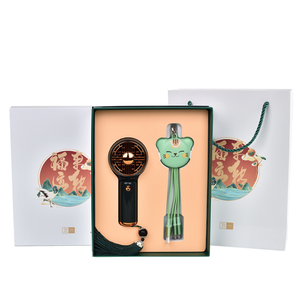 小風扇+招財貓數(shù)據(jù)線 商務(wù)禮品送什么