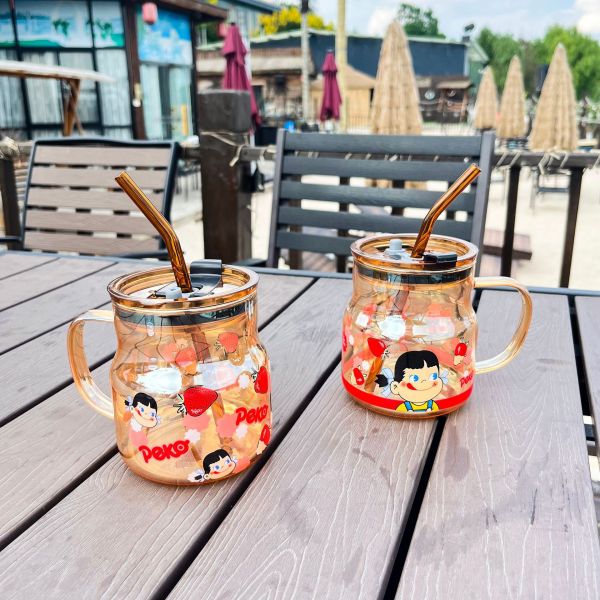可愛(ài)草莓姐妹玻璃杯|三八禮品